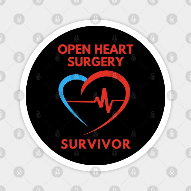 Open Heart Surgery Survivor Magnet by MtWoodson